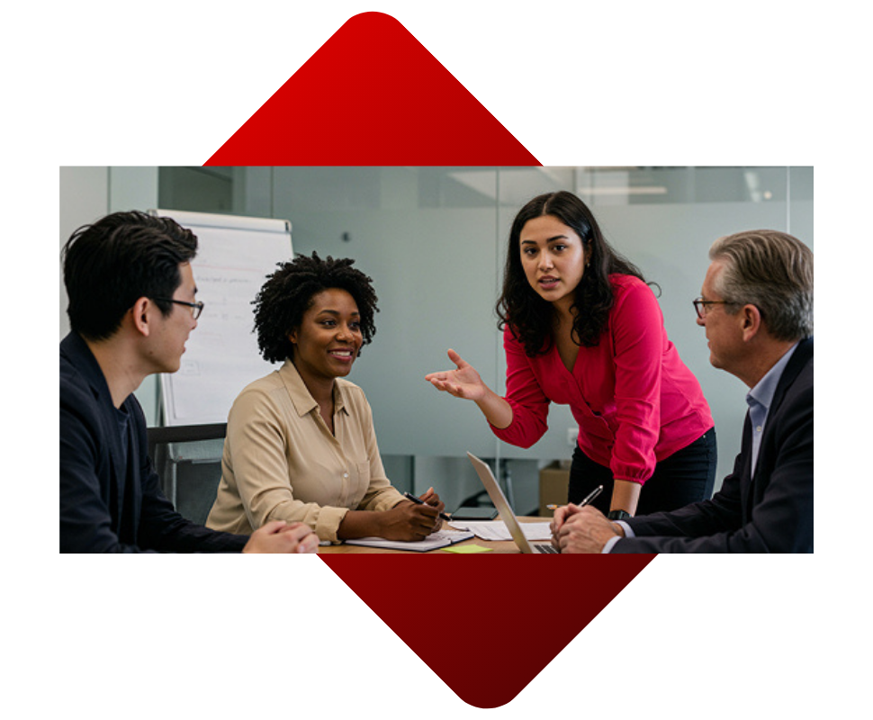 Meeting with 4 people